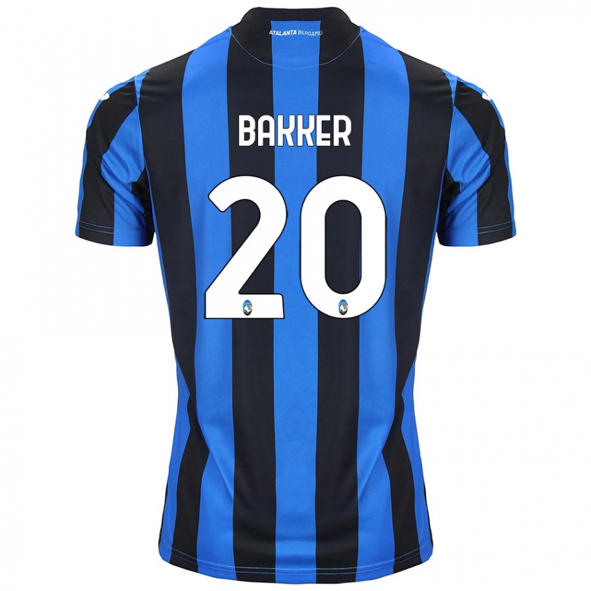 Niño Camiseta Mitchel Bakker #20 Azul Negro 1ª Equipación 2024/25 La Camisa Chile