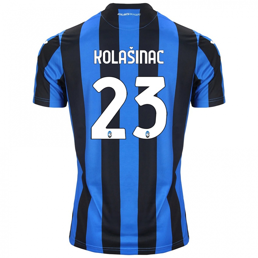 Niño Camiseta Sead Kolasinac #23 Azul Negro 1ª Equipación 2024/25 La Camisa Chile