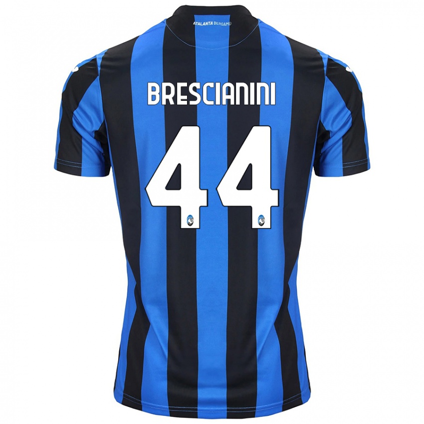 Niño Camiseta Marco Brescianini #44 Azul Negro 1ª Equipación 2024/25 La Camisa Chile