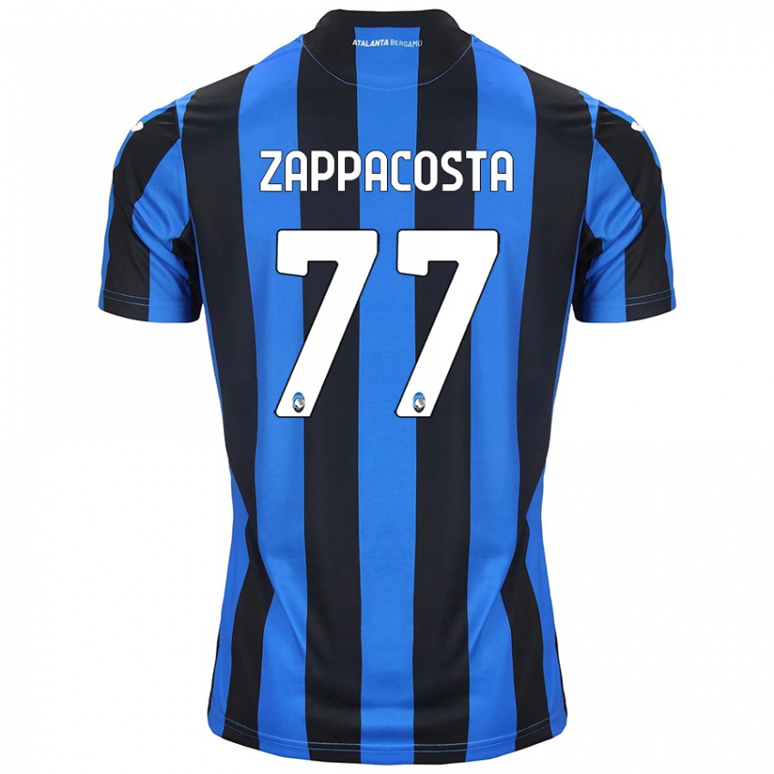 Niño Camiseta Davide Zappacosta #77 Azul Negro 1ª Equipación 2024/25 La Camisa Chile