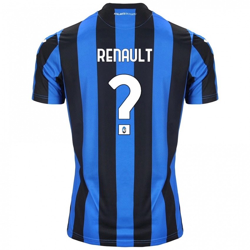 Niño Camiseta Guillaume Renault #0 Azul Negro 1ª Equipación 2024/25 La Camisa Chile