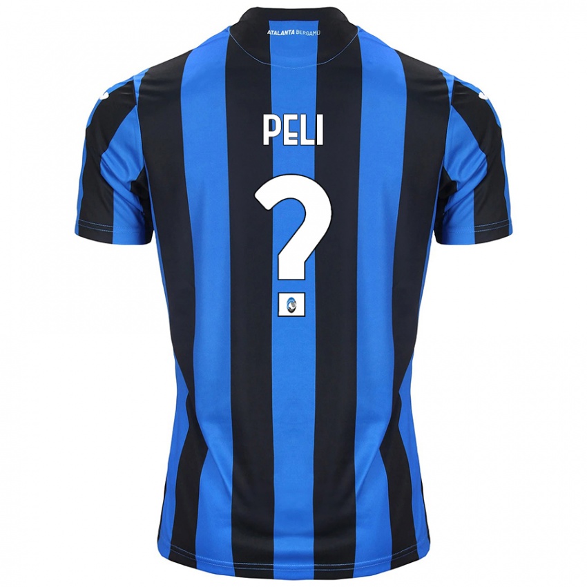 Niño Camiseta Lorenzo Peli #0 Azul Negro 1ª Equipación 2024/25 La Camisa Chile