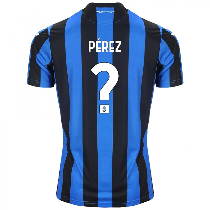 Niño Camiseta David Pérez #0 Azul Negro 1ª Equipación 2024/25 La Camisa Chile