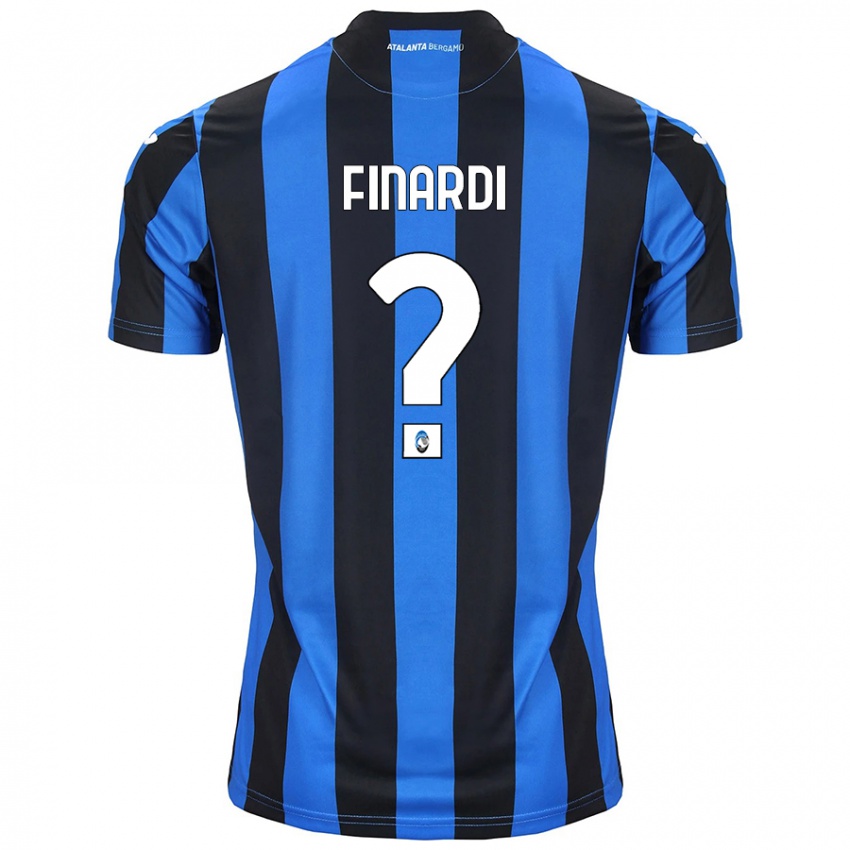 Niño Camiseta Emanuele Finardi #0 Azul Negro 1ª Equipación 2024/25 La Camisa Chile