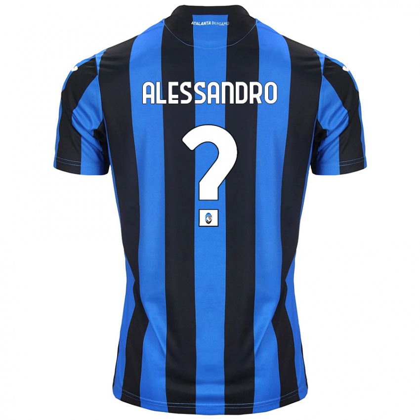 Niño Camiseta Alessandro Rinaldi #0 Azul Negro 1ª Equipación 2024/25 La Camisa Chile