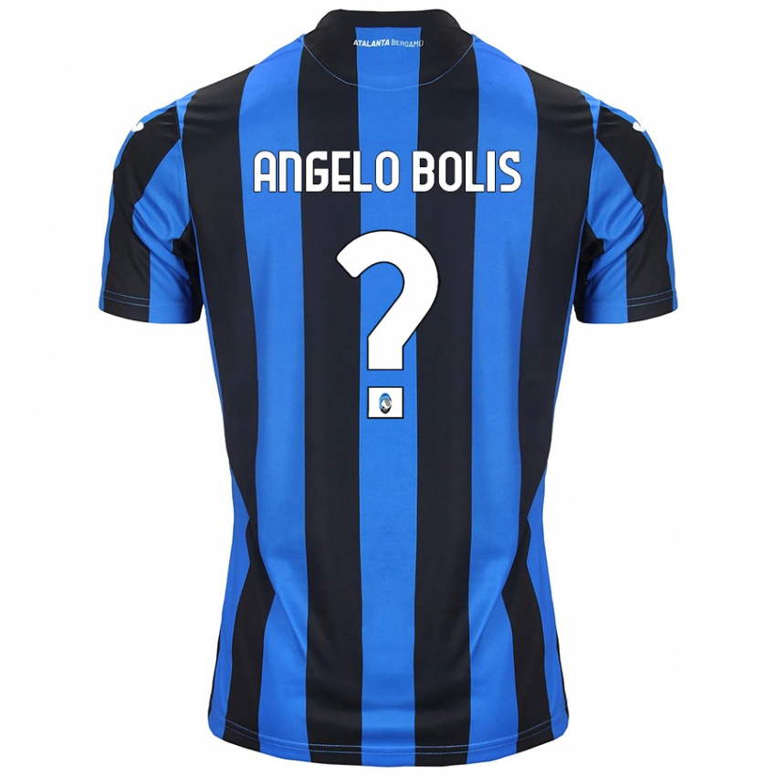 Niño Camiseta Tommaso Angelo Bolis #0 Azul Negro 1ª Equipación 2024/25 La Camisa Chile