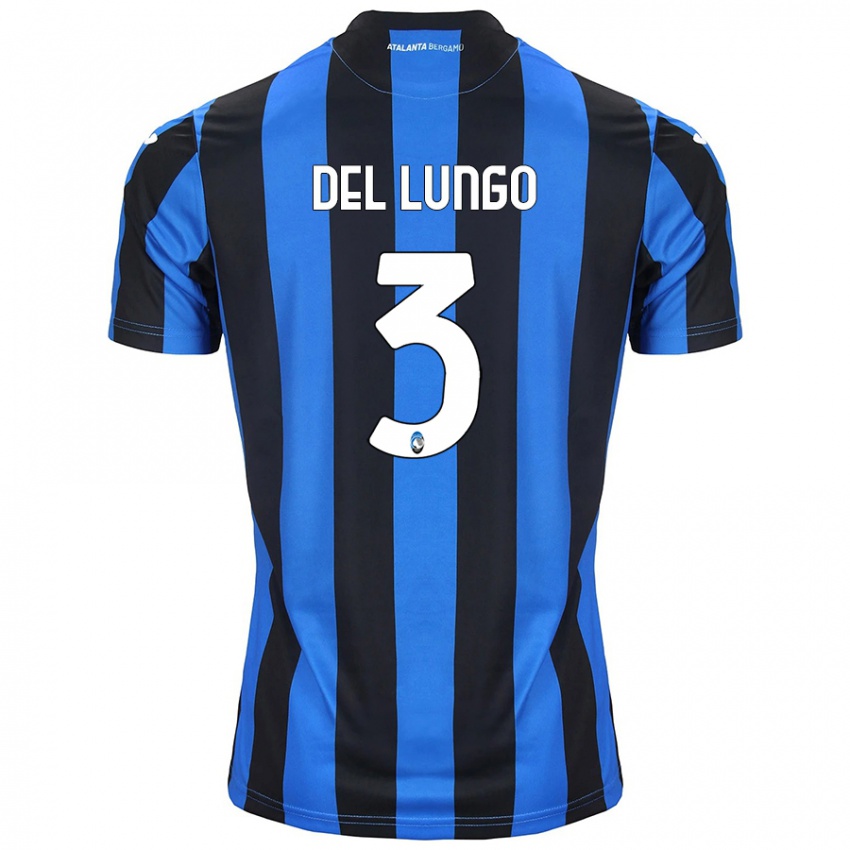 Niño Camiseta Tommaso Del Lungo #3 Azul Negro 1ª Equipación 2024/25 La Camisa Chile