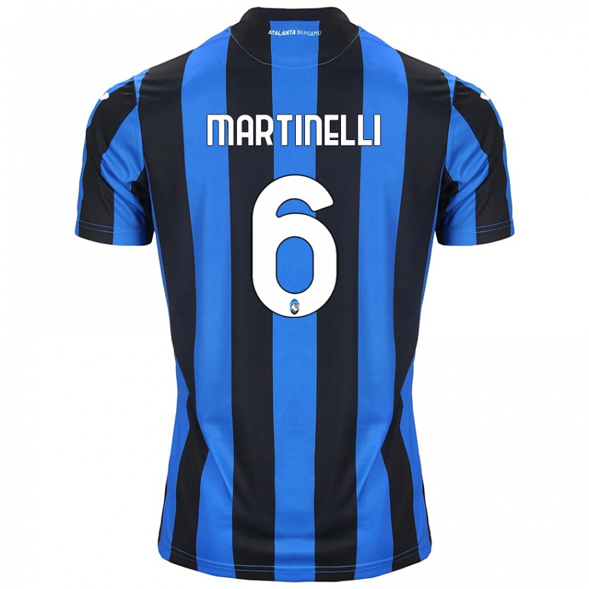 Niño Camiseta Gabriel Martinelli #6 Azul Negro 1ª Equipación 2024/25 La Camisa Chile