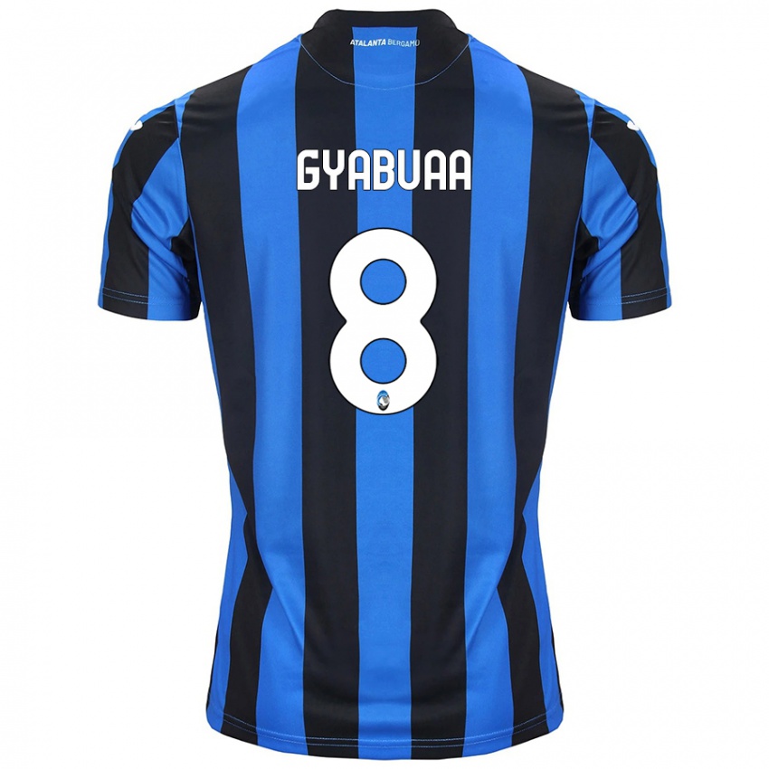 Niño Camiseta Emmanuel Gyabuaa #8 Azul Negro 1ª Equipación 2024/25 La Camisa Chile