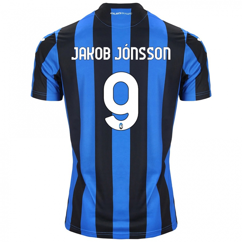 Niño Camiseta Birkir Jakob Jónsson #9 Azul Negro 1ª Equipación 2024/25 La Camisa Chile