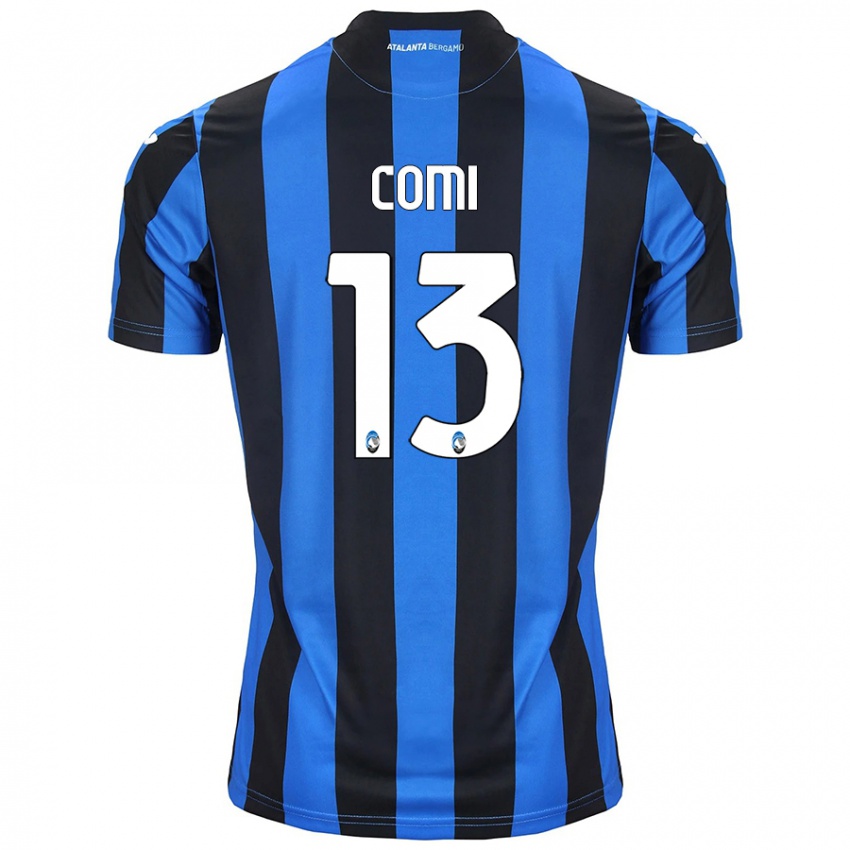 Niño Camiseta Pietro Comi #13 Azul Negro 1ª Equipación 2024/25 La Camisa Chile