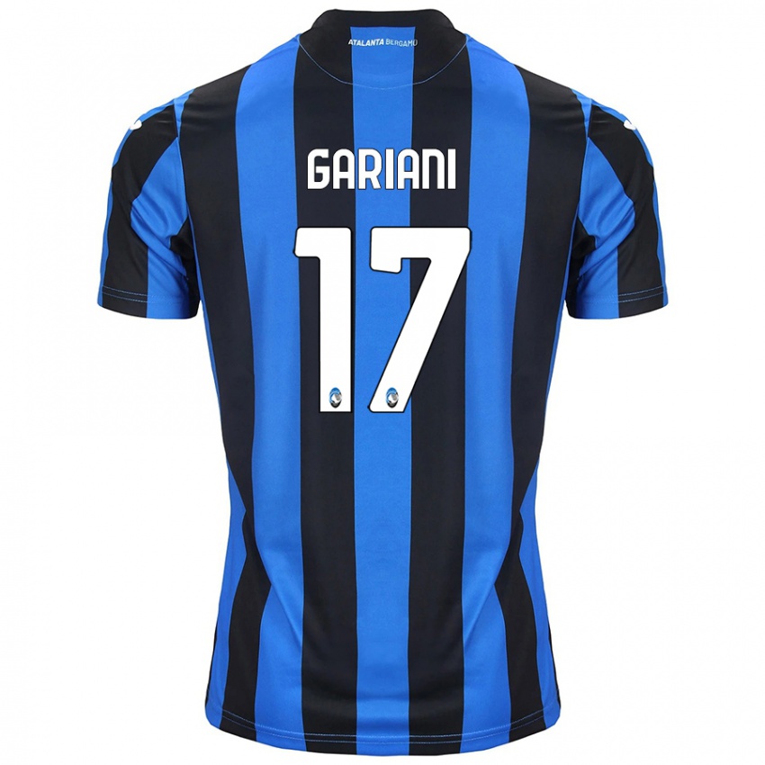 Niño Camiseta Niccolò Gariani #17 Azul Negro 1ª Equipación 2024/25 La Camisa Chile