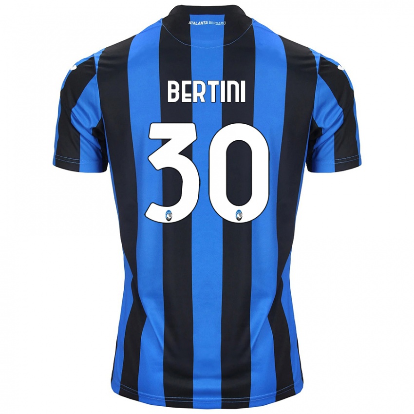 Niño Camiseta Tommaso Bertini #30 Azul Negro 1ª Equipación 2024/25 La Camisa Chile