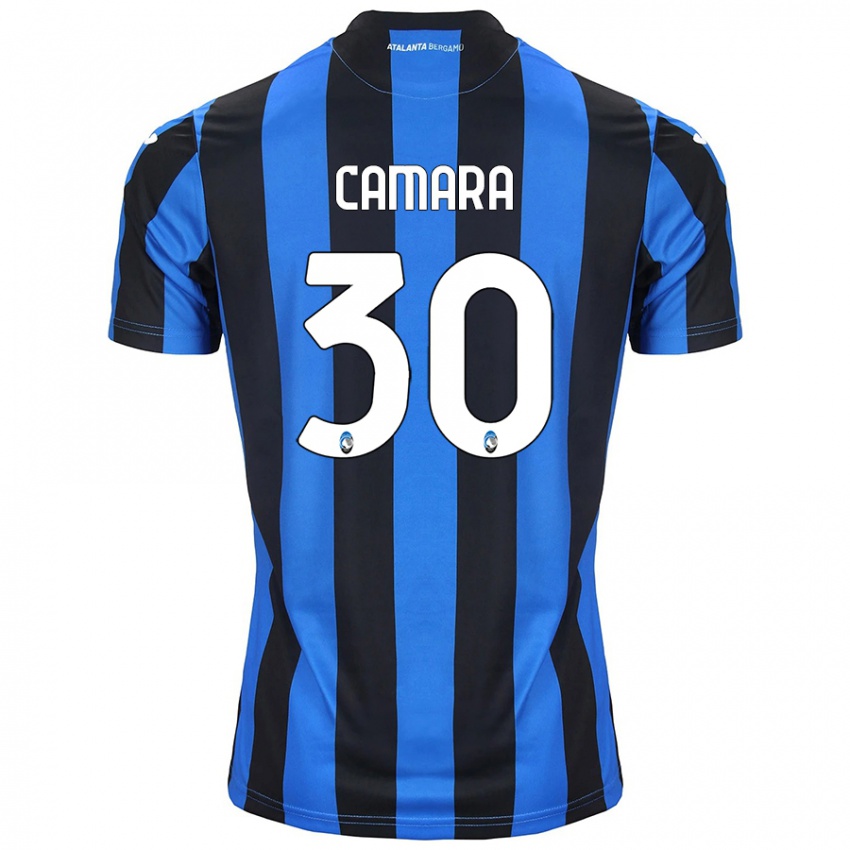 Niño Camiseta Henry Camara #30 Azul Negro 1ª Equipación 2024/25 La Camisa Chile