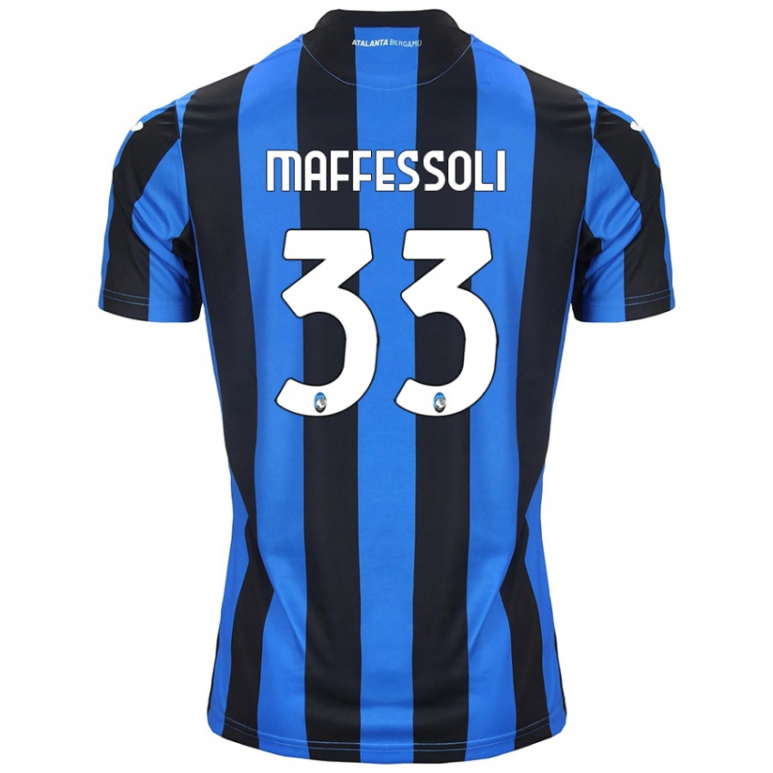 Niño Camiseta Manuel Maffessoli #33 Azul Negro 1ª Equipación 2024/25 La Camisa Chile