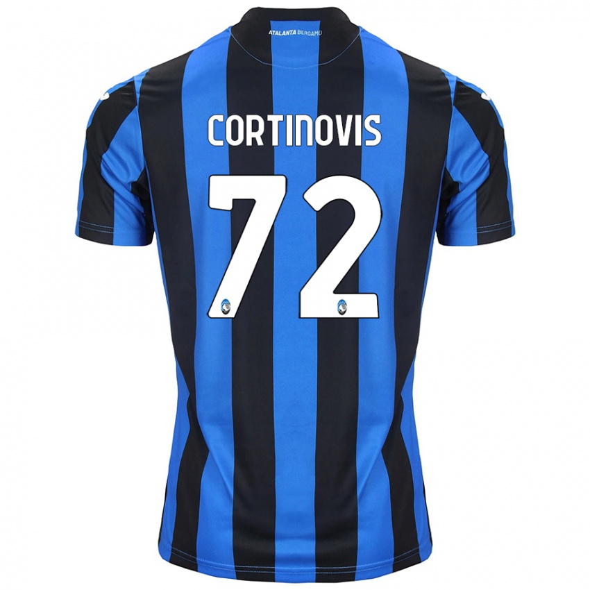 Niño Camiseta Alessandro Cortinovis #72 Azul Negro 1ª Equipación 2024/25 La Camisa Chile