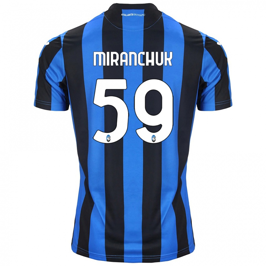 Niño Camiseta Aleksey Miranchuk #59 Azul Negro 1ª Equipación 2024/25 La Camisa Chile