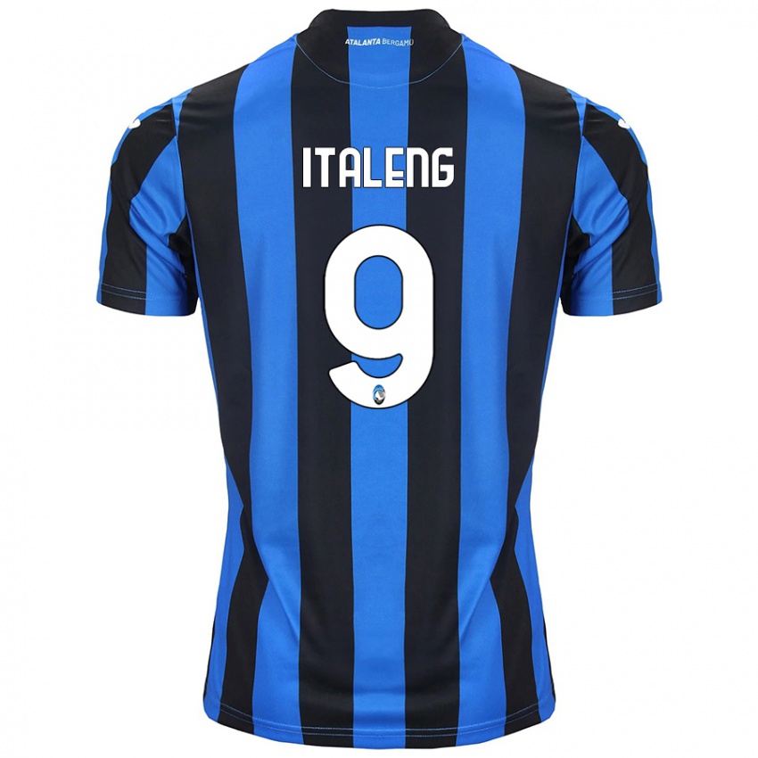 Niño Camiseta Jonathan Italeng #9 Azul Negro 1ª Equipación 2024/25 La Camisa Chile