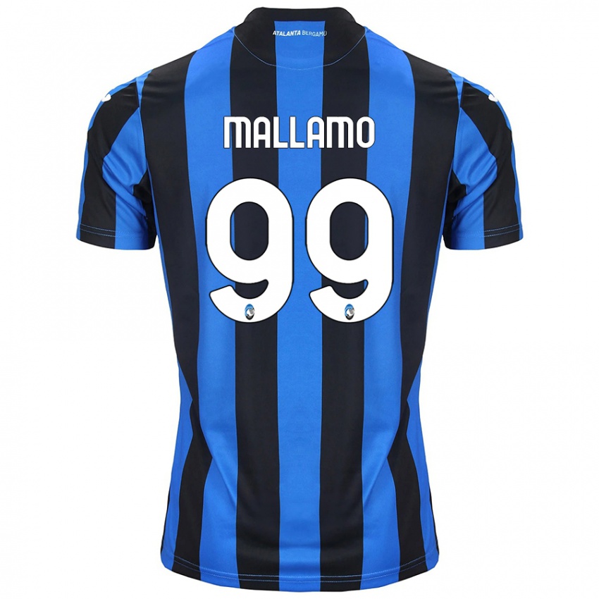 Niño Camiseta Alessandro Mallamo #99 Azul Negro 1ª Equipación 2024/25 La Camisa Chile