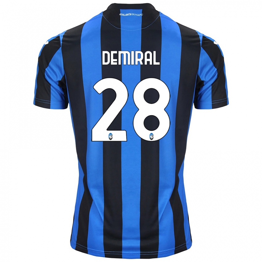 Niño Camiseta Merih Demiral #28 Azul Negro 1ª Equipación 2024/25 La Camisa Chile