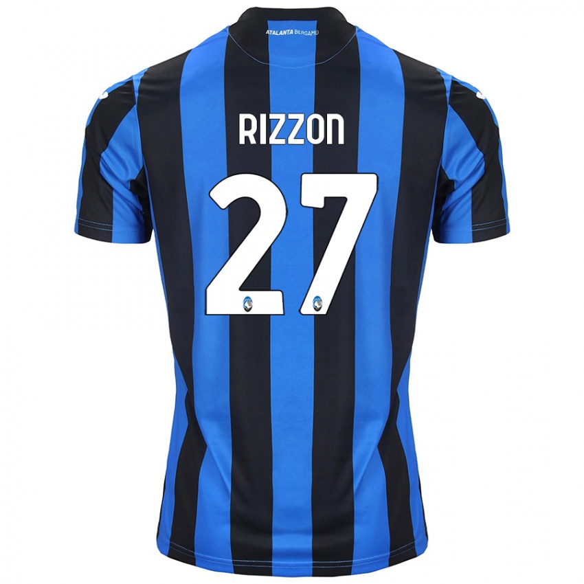 Niño Camiseta Giulia Rizzon #27 Azul Negro 1ª Equipación 2024/25 La Camisa Chile