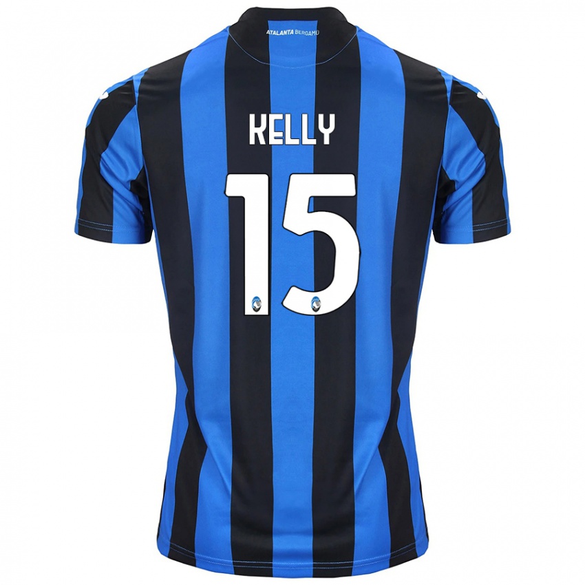 Niño Camiseta Maegan Kelly #15 Azul Negro 1ª Equipación 2024/25 La Camisa Chile