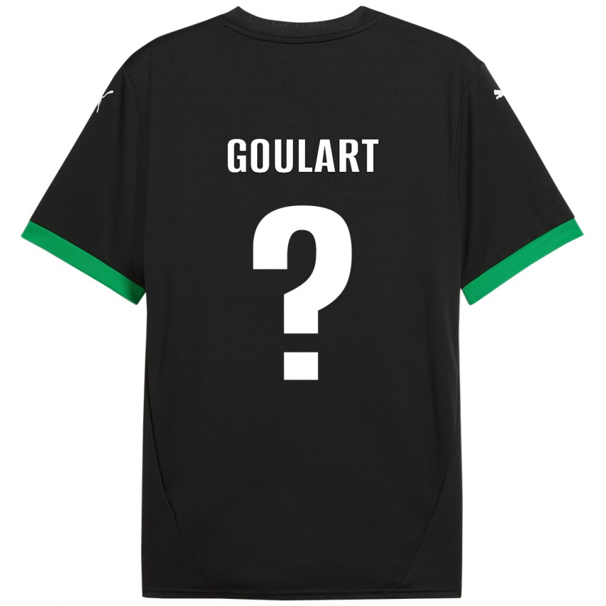 Niño Camiseta Yago Goulart #0 Negro Verde Oscuro 1ª Equipación 2024/25 La Camisa Chile