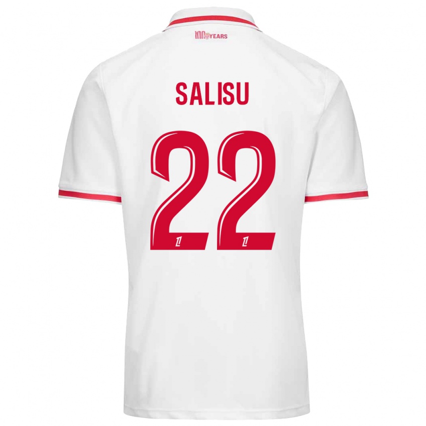 Niño Camiseta Mohammed Salisu #22 Blanco Rojo 1ª Equipación 2024/25 La Camisa Chile