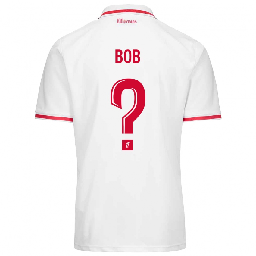 Niño Camiseta Mohamed Bob #0 Blanco Rojo 1ª Equipación 2024/25 La Camisa Chile