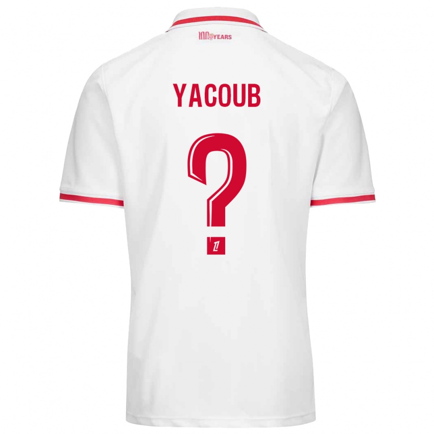 Niño Camiseta Béchir Yacoub #0 Blanco Rojo 1ª Equipación 2024/25 La Camisa Chile