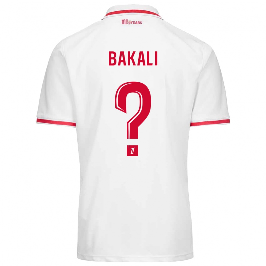 Niño Camiseta Jonathan Bakali #0 Blanco Rojo 1ª Equipación 2024/25 La Camisa Chile