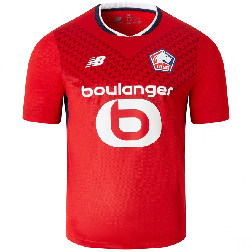 Niño Camiseta Ibrahim Karamoko #0 Rojo Blanco 1ª Equipación 2024/25 La Camisa Chile