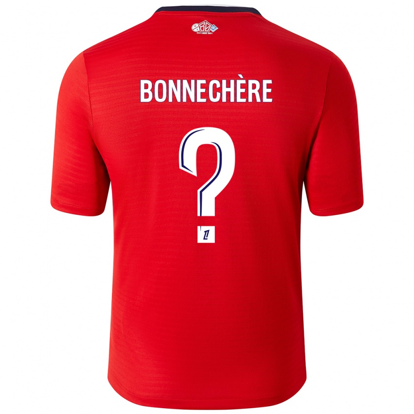 Niño Camiseta Victor Bonnechère #0 Rojo Blanco 1ª Equipación 2024/25 La Camisa Chile