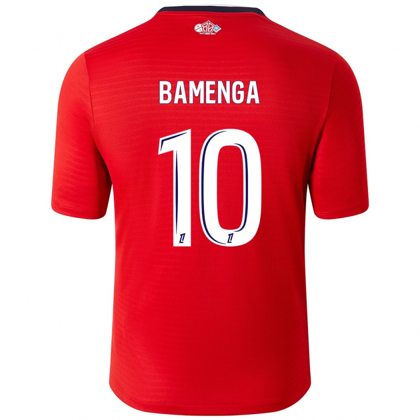 Niño Camiseta Naomie Bamenga #10 Rojo Blanco 1ª Equipación 2024/25 La Camisa Chile