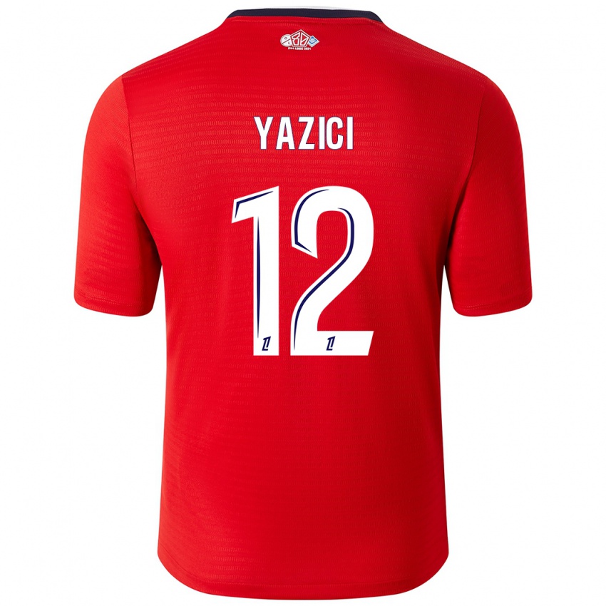 Niño Camiseta Yusuf Yazici #12 Rojo Blanco 1ª Equipación 2024/25 La Camisa Chile