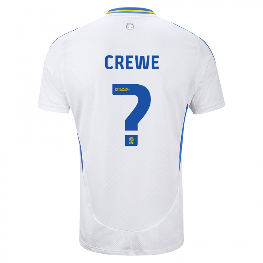 Niño Camiseta Charlie Crewe #0 Blanco Azul 1ª Equipación 2024/25 La Camisa Chile