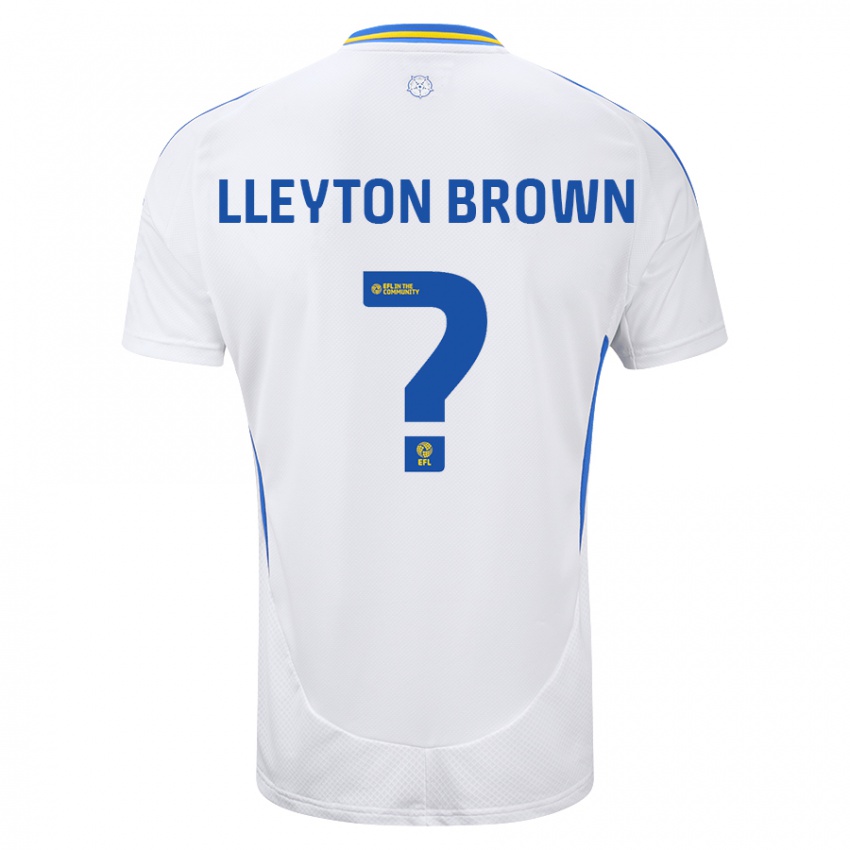 Niño Camiseta Lleyton Brown #0 Blanco Azul 1ª Equipación 2024/25 La Camisa Chile