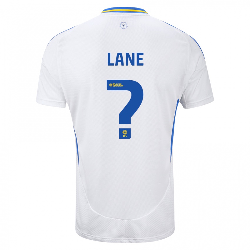 Niño Camiseta Freddie Lane #0 Blanco Azul 1ª Equipación 2024/25 La Camisa Chile