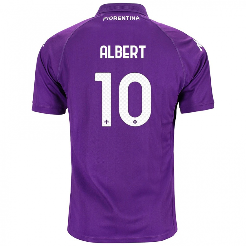 Niño Camiseta Albert Gudmundsson #10 Morado 1ª Equipación 2024/25 La Camisa Chile