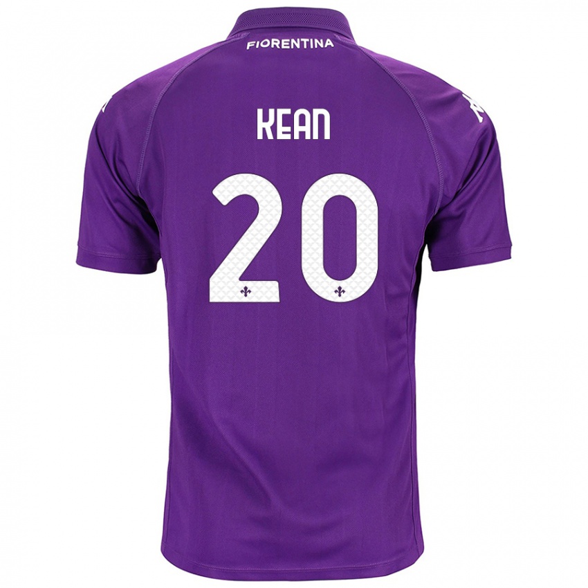 Niño Camiseta Moise Kean #20 Morado 1ª Equipación 2024/25 La Camisa Chile