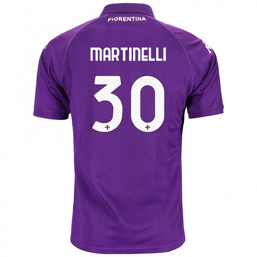 Niño Camiseta Tommaso Martinelli #30 Morado 1ª Equipación 2024/25 La Camisa Chile