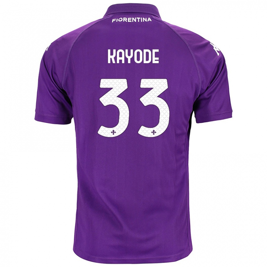 Niño Camiseta Michael Kayode #33 Morado 1ª Equipación 2024/25 La Camisa Chile