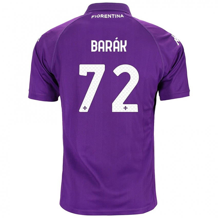 Niño Camiseta Antonin Barak #72 Morado 1ª Equipación 2024/25 La Camisa Chile