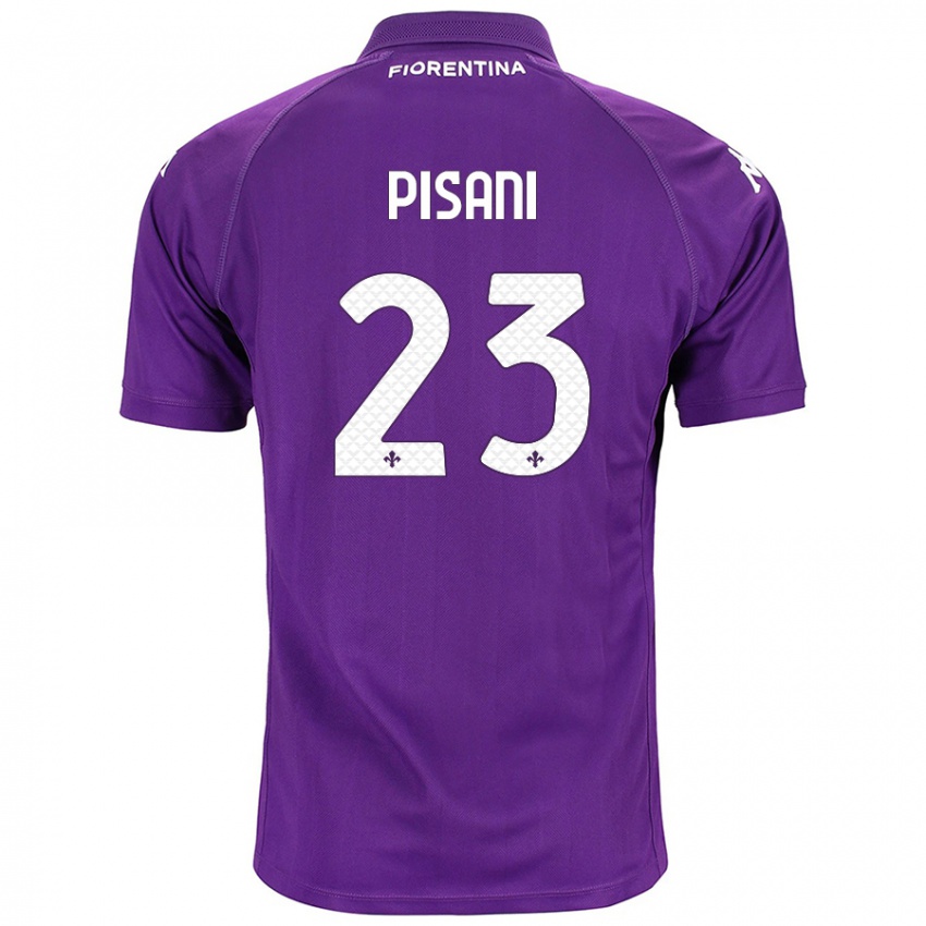 Niño Camiseta Diego Pisani #23 Morado 1ª Equipación 2024/25 La Camisa Chile