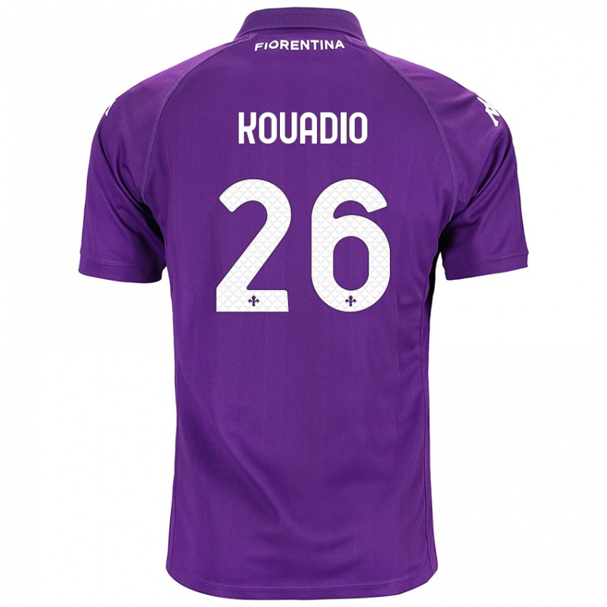 Niño Camiseta Eddy Kouadio #26 Morado 1ª Equipación 2024/25 La Camisa Chile