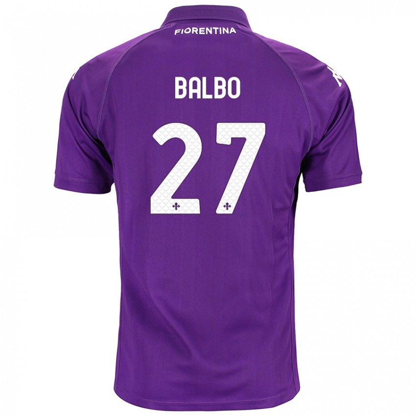 Niño Camiseta Luis Balbo #27 Morado 1ª Equipación 2024/25 La Camisa Chile