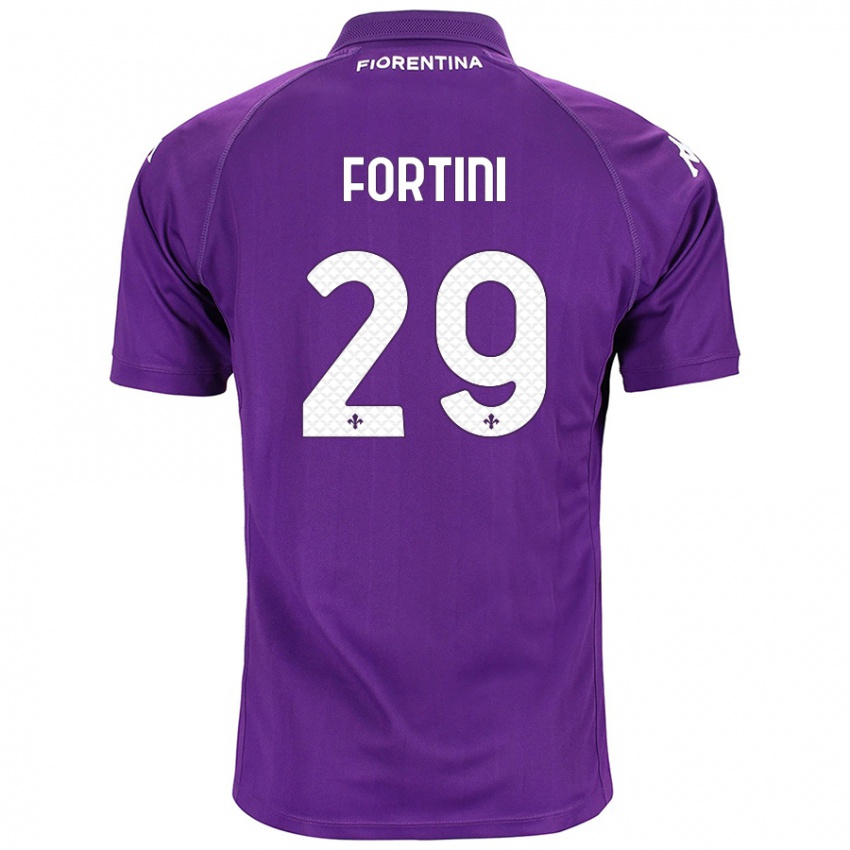 Niño Camiseta Niccolò Fortini #29 Morado 1ª Equipación 2024/25 La Camisa Chile