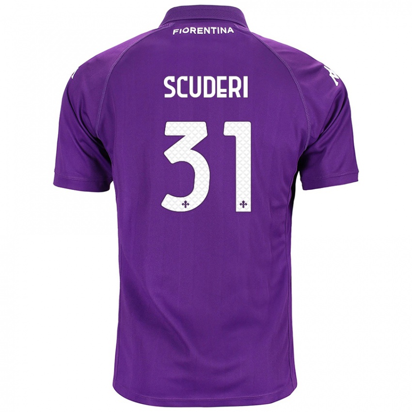 Niño Camiseta Giulio Scuderi #31 Morado 1ª Equipación 2024/25 La Camisa Chile