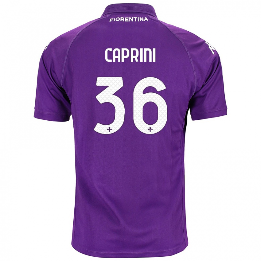 Niño Camiseta Maat Daniel Caprini #36 Morado 1ª Equipación 2024/25 La Camisa Chile