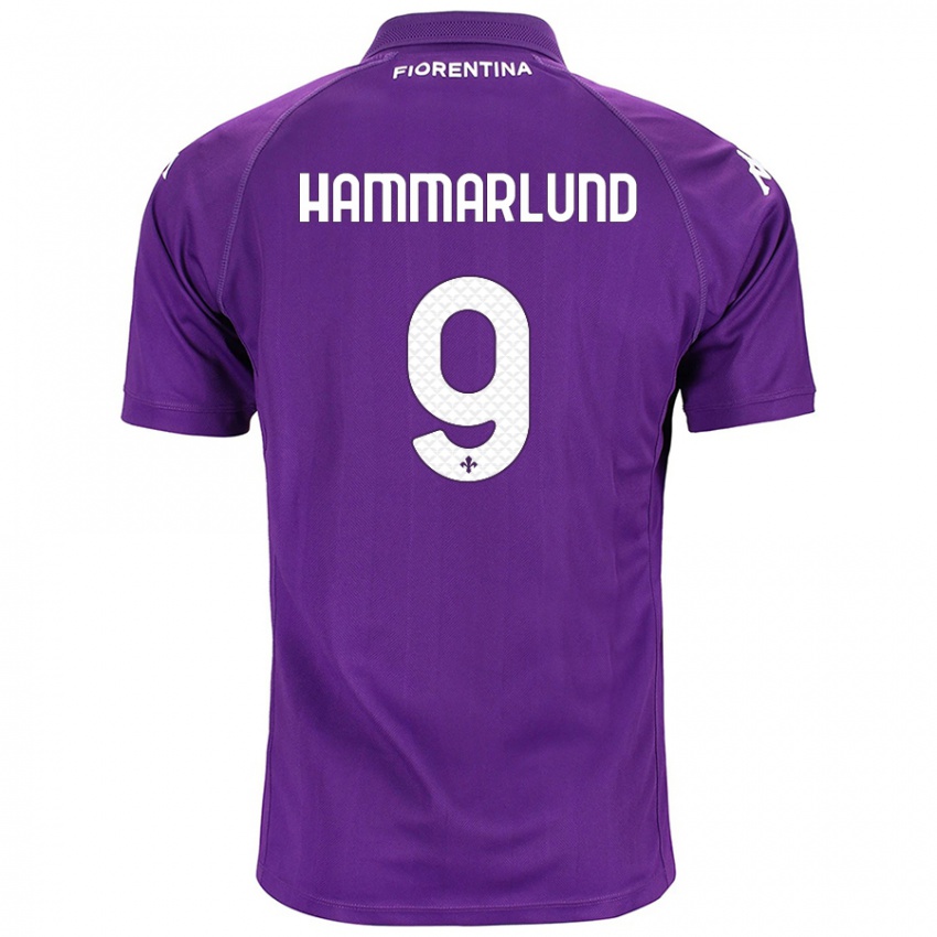 Niño Camiseta Pauline Hammarlund #9 Morado 1ª Equipación 2024/25 La Camisa Chile